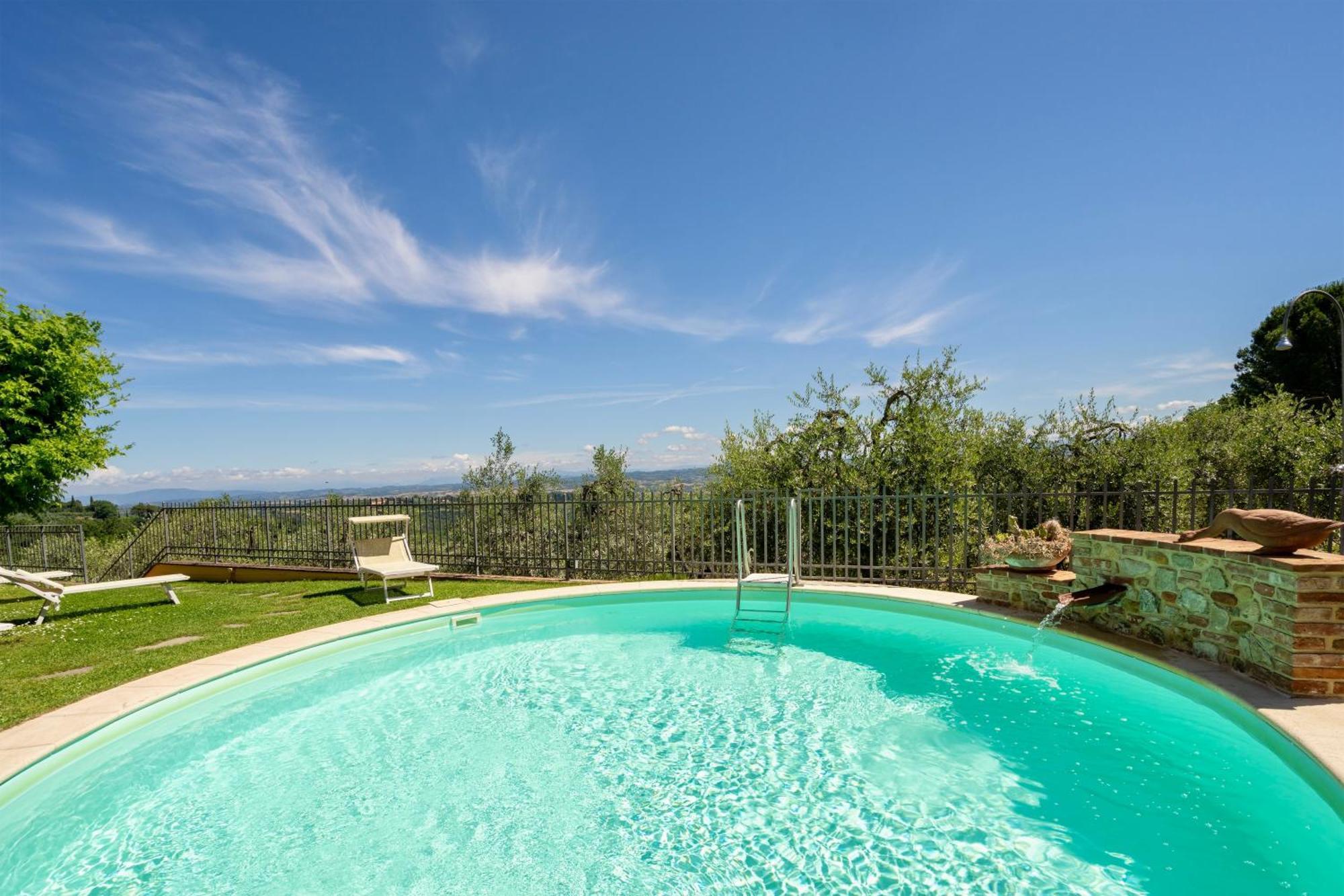 Casa Vacanze Con Piscina A San Gimignano Aparthotel Bagian luar foto